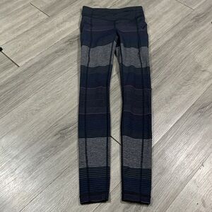 Lululemon Speed Tight II Om Stripe Black Multi / Black size 2